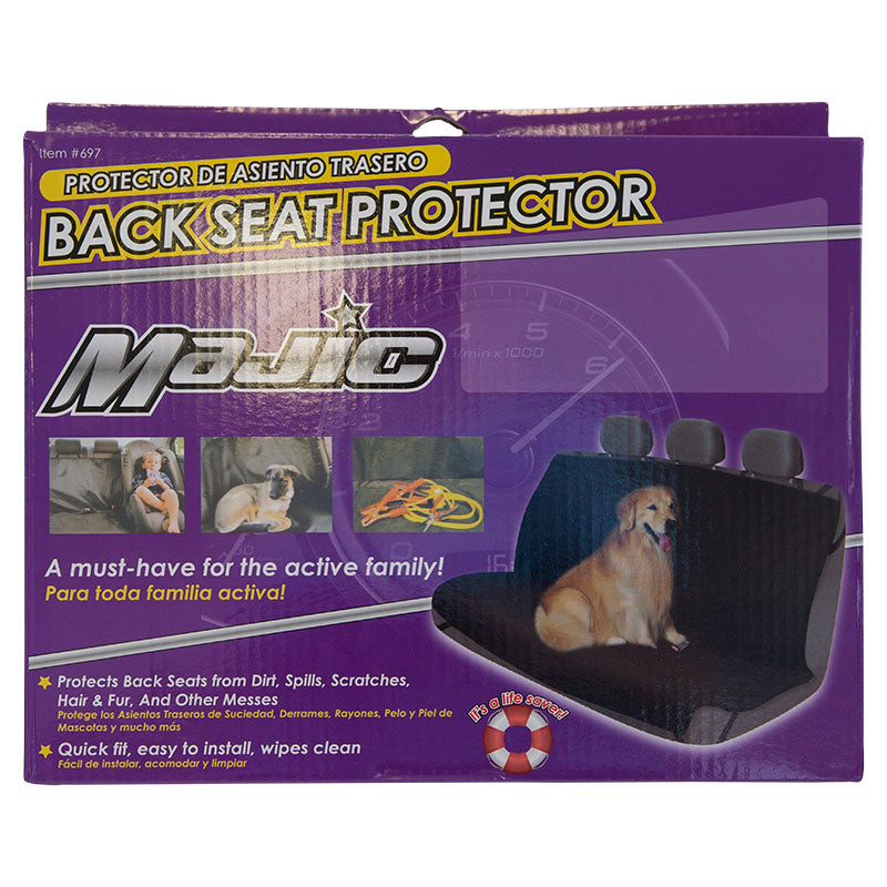 Protector de asiento trasero negro 1 pieza Majic