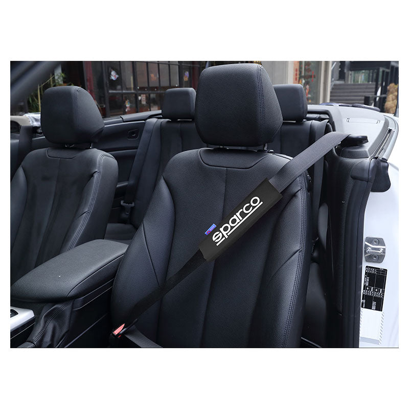 Almohadillas negras para cinturón Sparco
