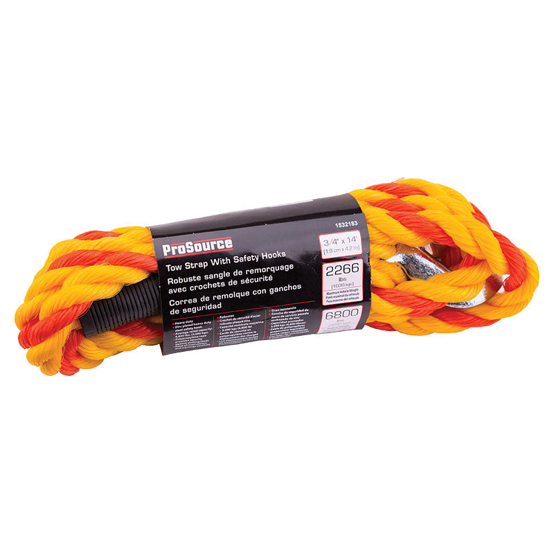 Braided nylon strap with hook 4.26 m