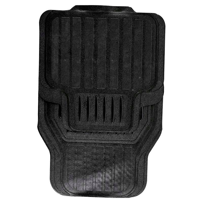 Set 4 alfombras para carro hule negro