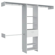 Manchester white melamine closet 210 x 250 x 42 cm