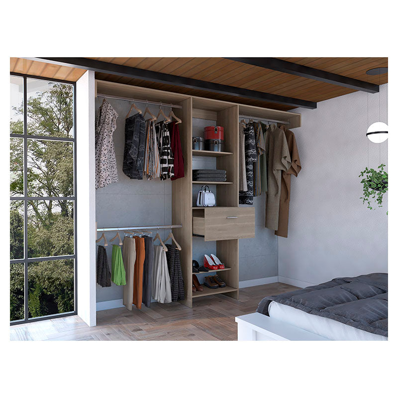 Melamine closet Manchester bardolino 210.6 x 250 x 41.5 cm