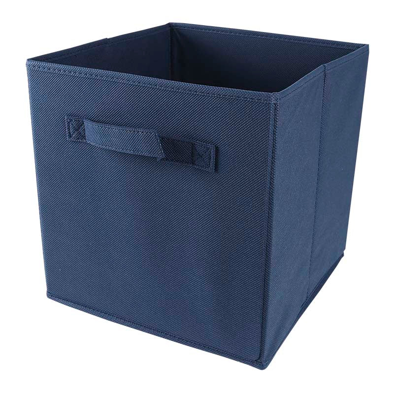 Cubo organizador de tela azul 28 x 28 x 28 cm