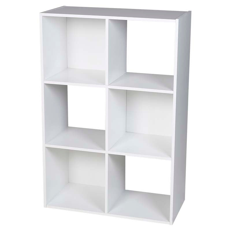 Mueble organizador cubos 6 espacios melamina blanco 61 x 30 x 90 cm