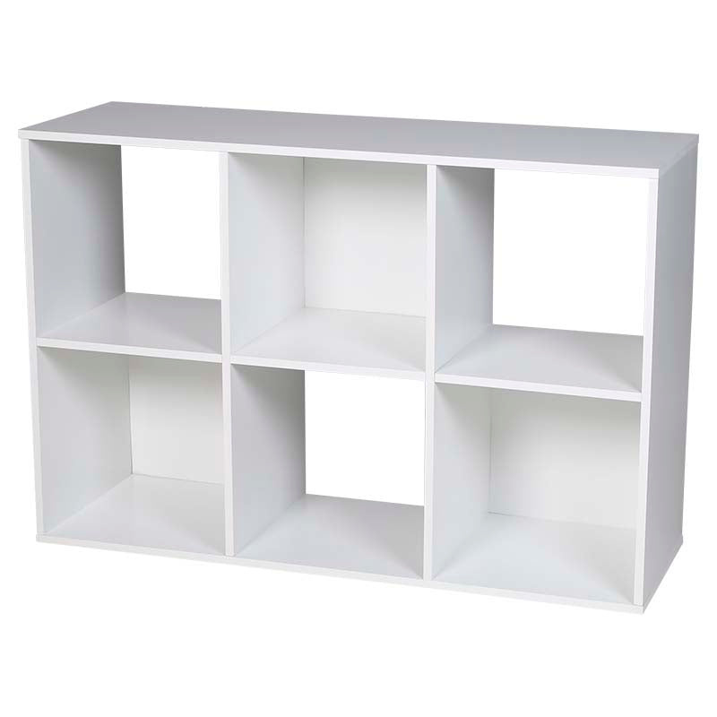 Mueble organizador cubos 6 espacios melamina blanco 61 x 30 x 90 cm