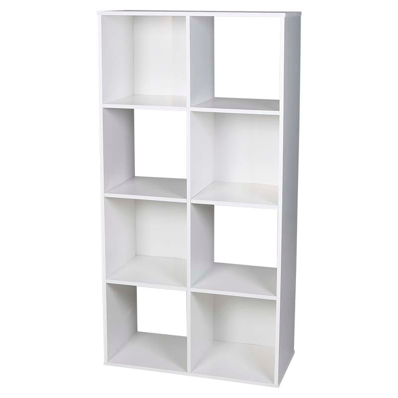 Mueble organizador cubos 8 espacios melamina blanco 61 x 30 x 121 cm