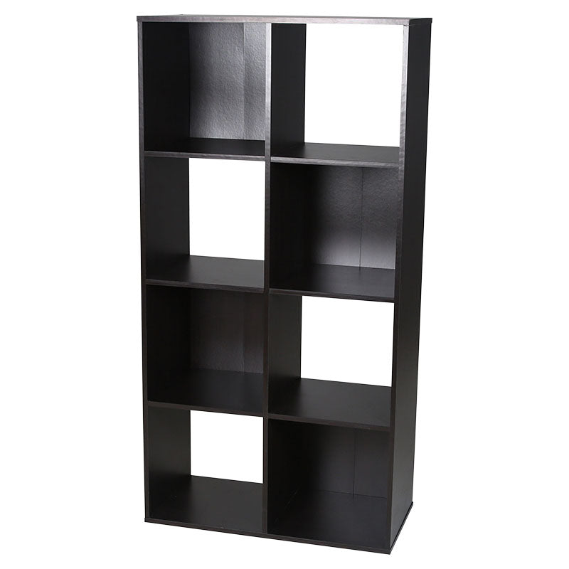 Mueble organizador cubos 8 espacios melamina nogal 61 x 30 x 121 cm