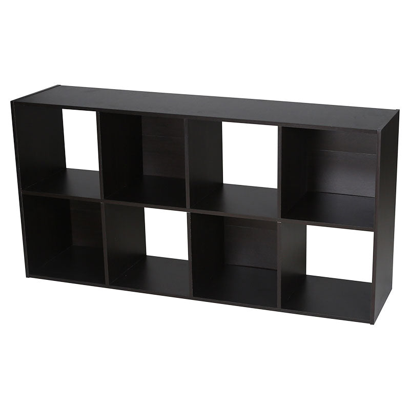 Mueble organizador cubos 8 espacios melamina nogal 61 x 30 x 121 cm