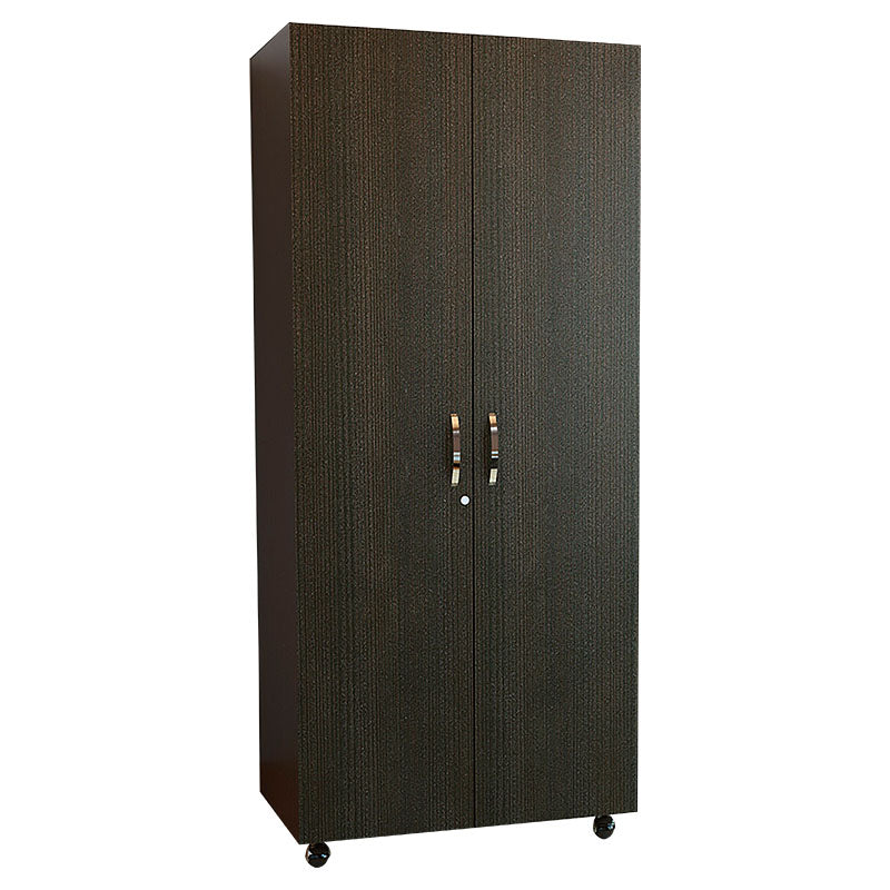 Armario Basic wengué de dos puertas de 182,5 x 80 x 48,5 cm