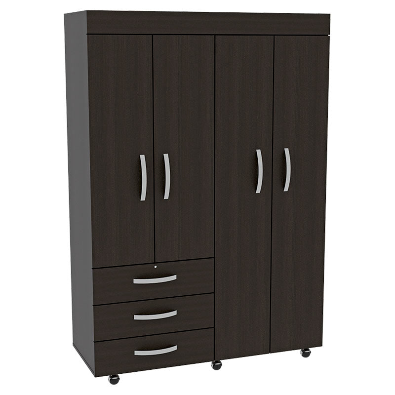 Armario Denver con ruedas y cerradura 172,8 x 119,2 x 47,3 cm