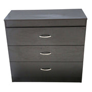 Mahogany three-drawer dresser 75 x 80 x 38 cm