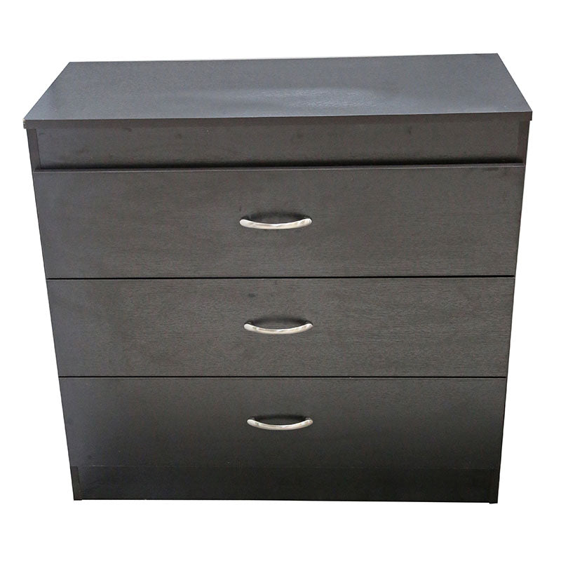 Mahogany three-drawer dresser 75 x 80 x 38 cm