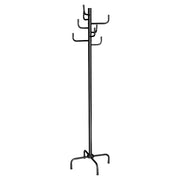 8-hook coat rack with adjustment for stability