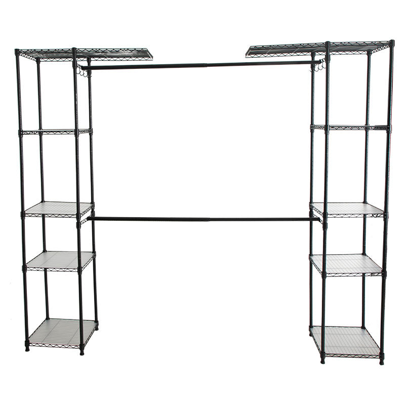 Clóset ajustable hierro color negro 180 x 207 x 35 cm