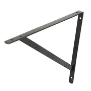 Soporte simple 40 cm acero negro