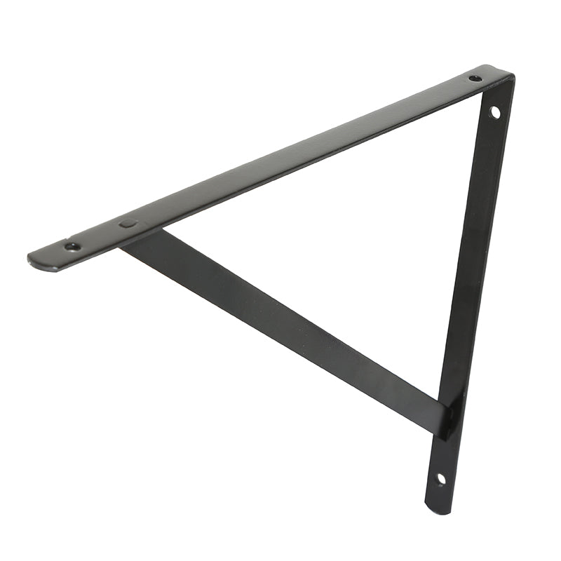 Soporte simple 40 cm acero negro