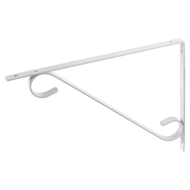 Soporte colonial 30 cm acero blanco