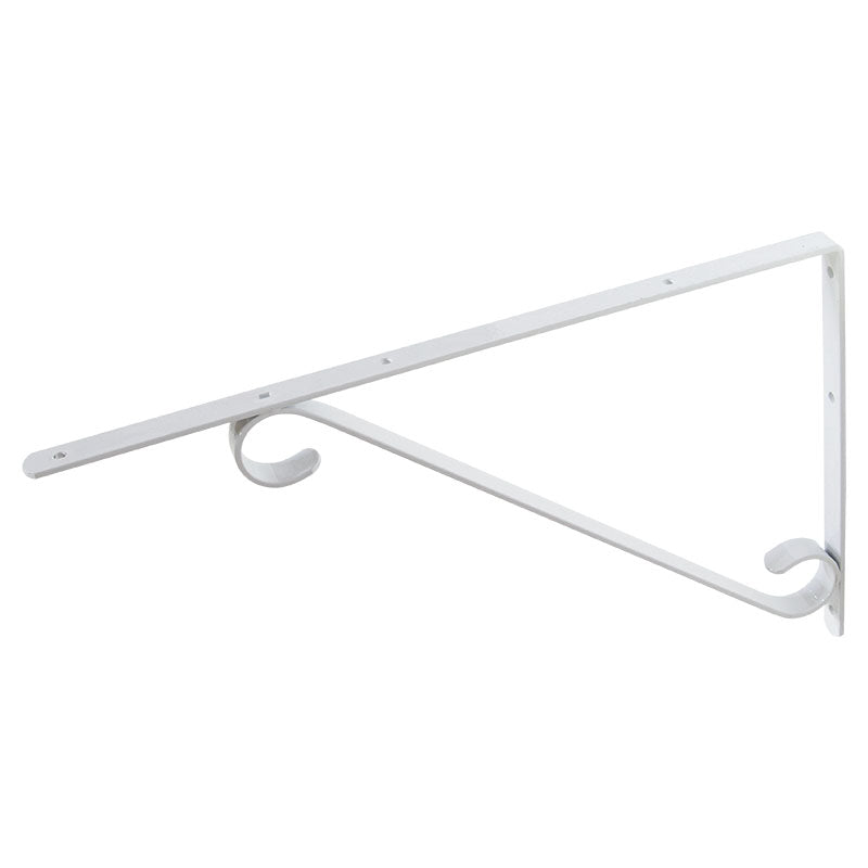 Soporte colonial 40 cm acero blanco
