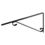 Soporte colonial 30 cm acero negro