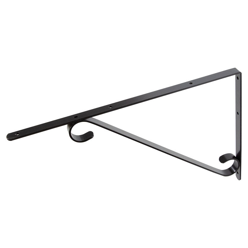 Soporte colonial 40 cm acero negro