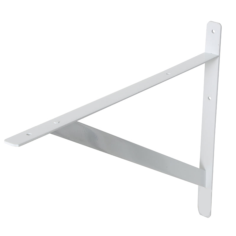 Soporte reforzado 40 cm acero blanco
