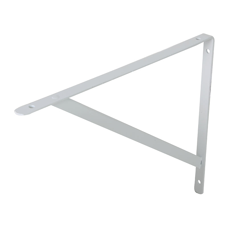 Soporte para repisa simple 30 cm acero blanco