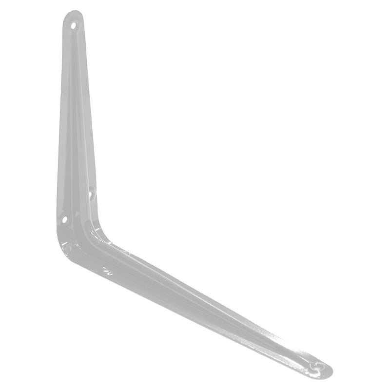 Soporte fijo para repisa 6" x 8" acero blanco