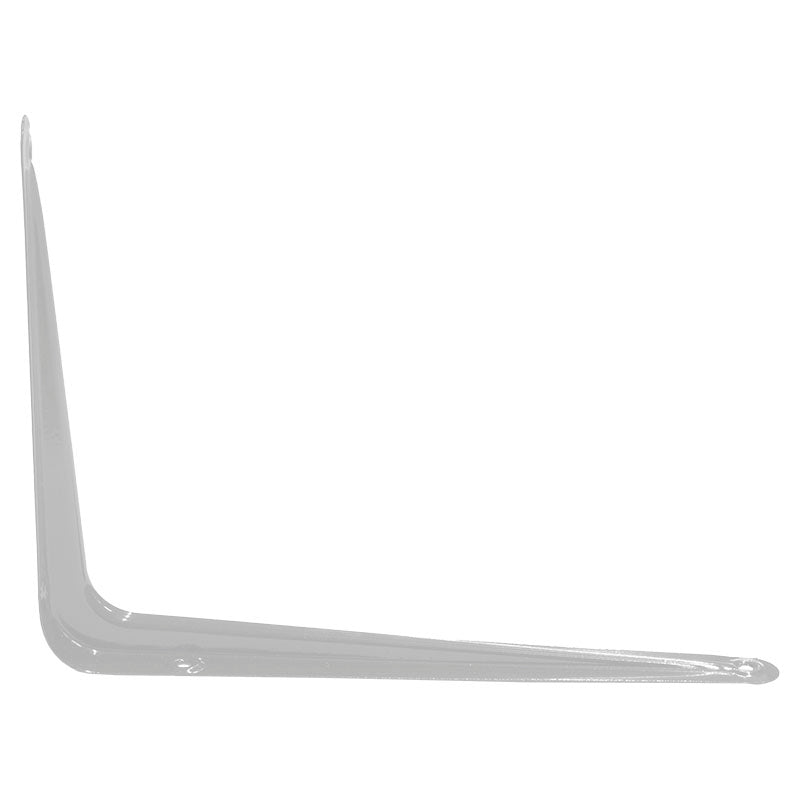 Soporte fijo para repisa 6" x 8" acero blanco