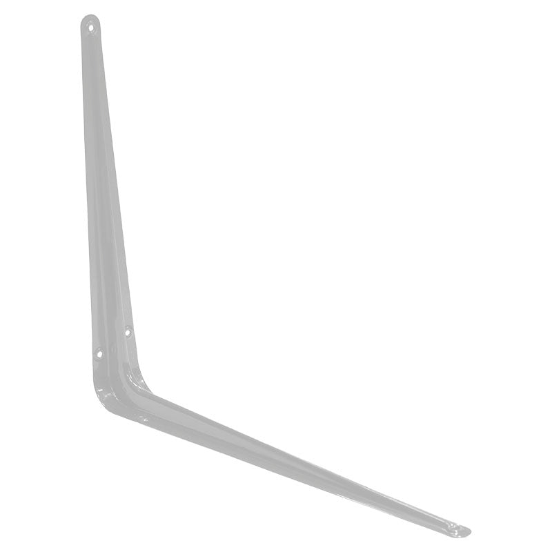 Soporte fijo para repisa 12" x 14" acero blanco