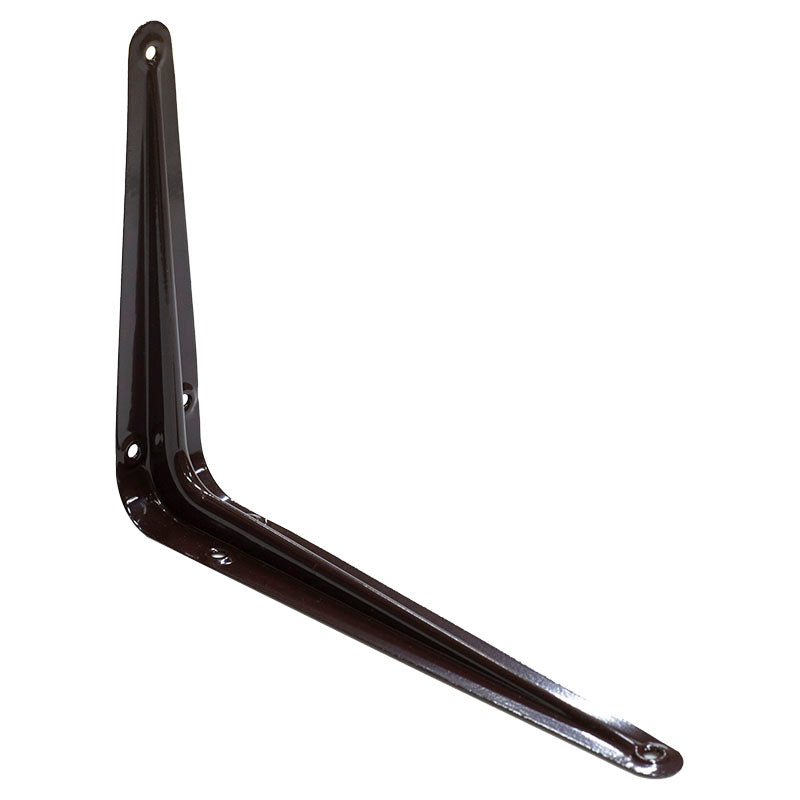 Soporte fijo para repisa 6" x 8" acero café