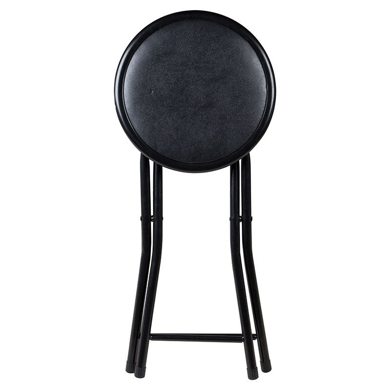 Banco plegable metálico negro soporta 100 kg