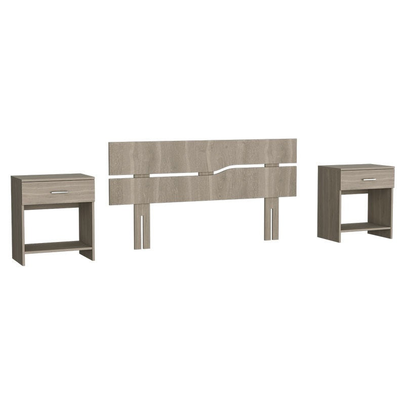 Provenza queen bed headboard includes 2 nightstands