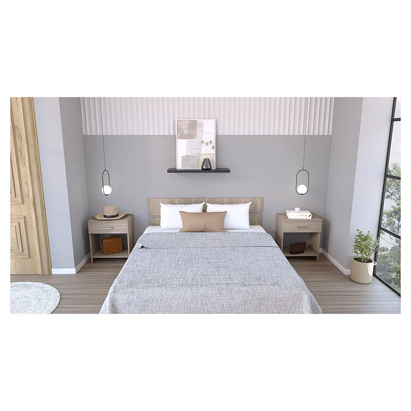Provenza queen bed headboard includes 2 nightstands