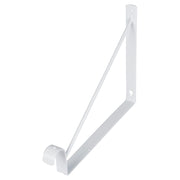 Escuadra para estante y tubo de colgar ropa blanca 32 x 24 cm