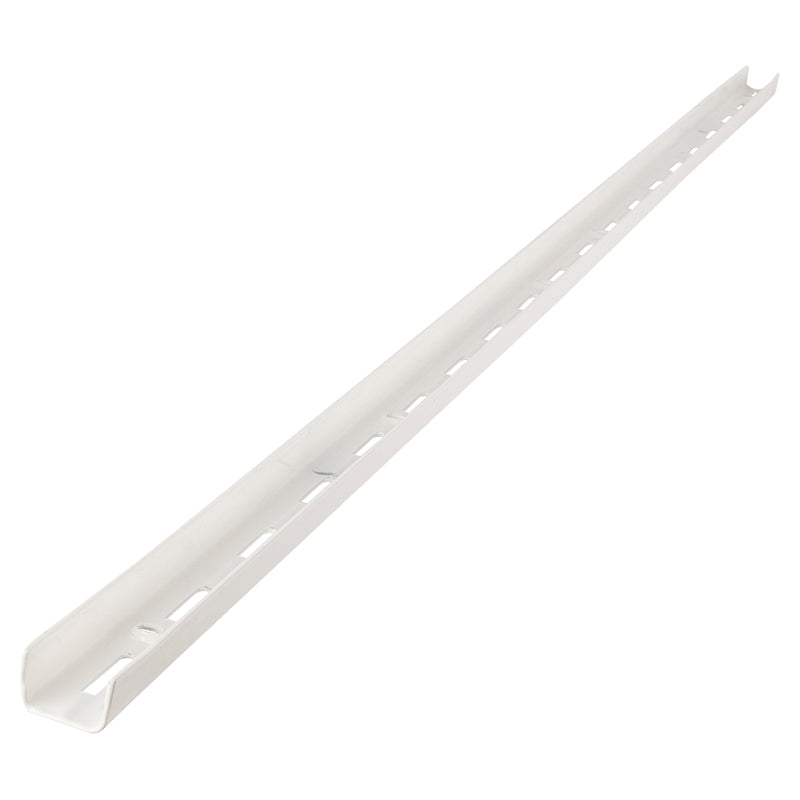 Single track 100 cm white metal