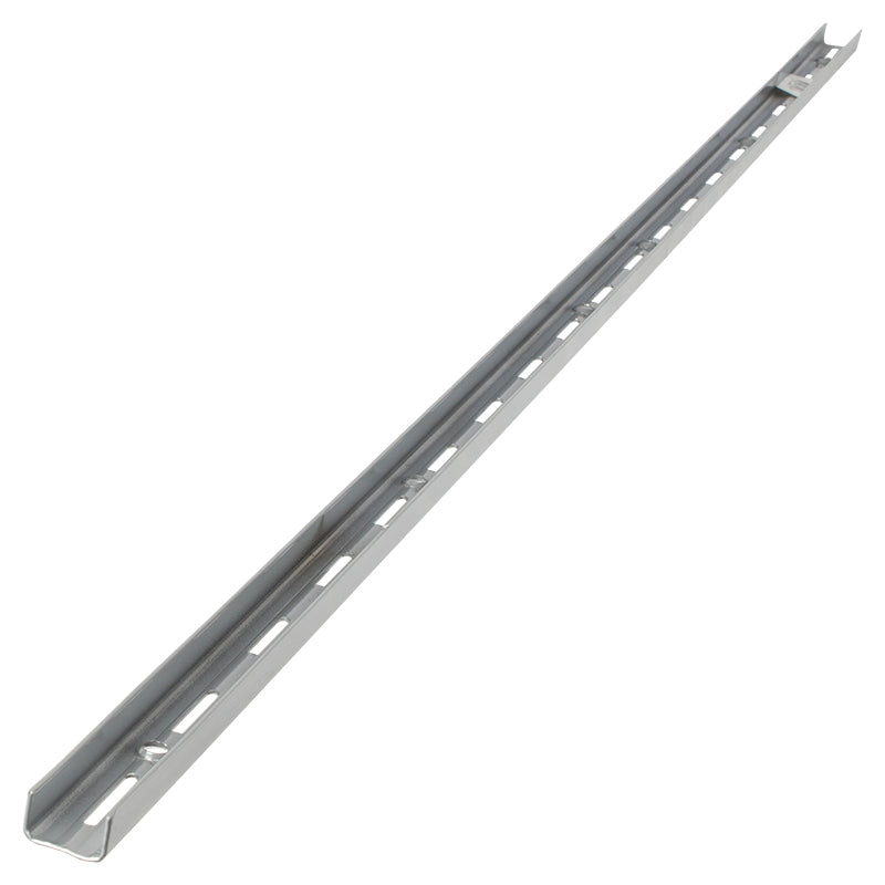 Riel simple 100 cm acero gris