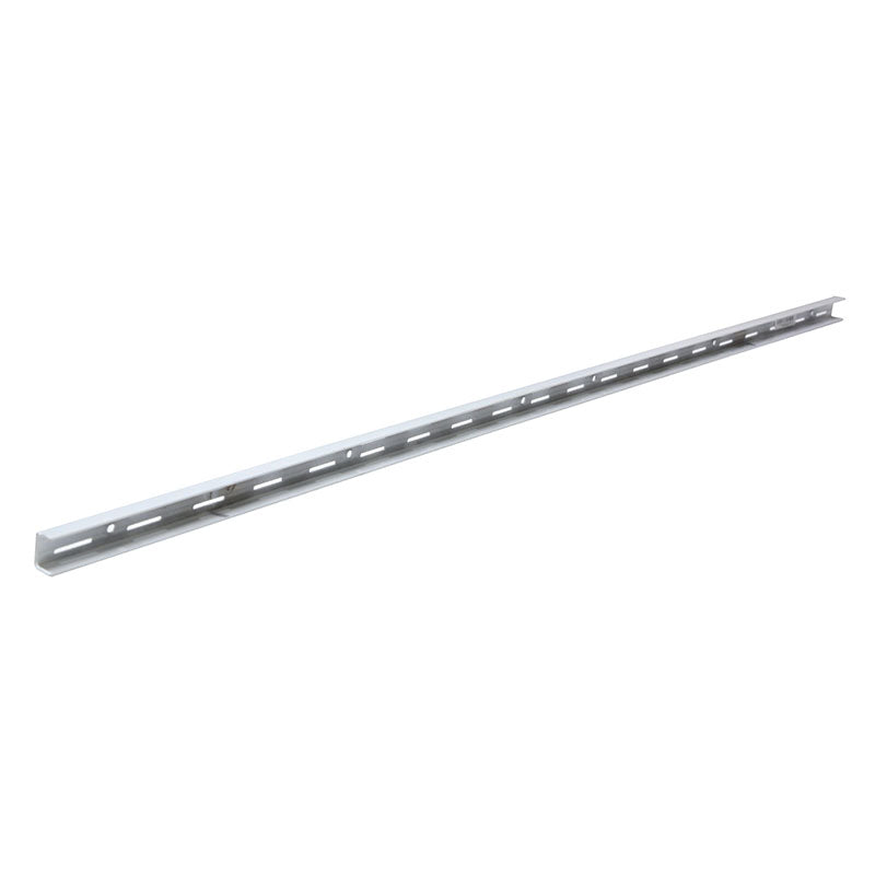 Riel doble 100 cm acero blanco