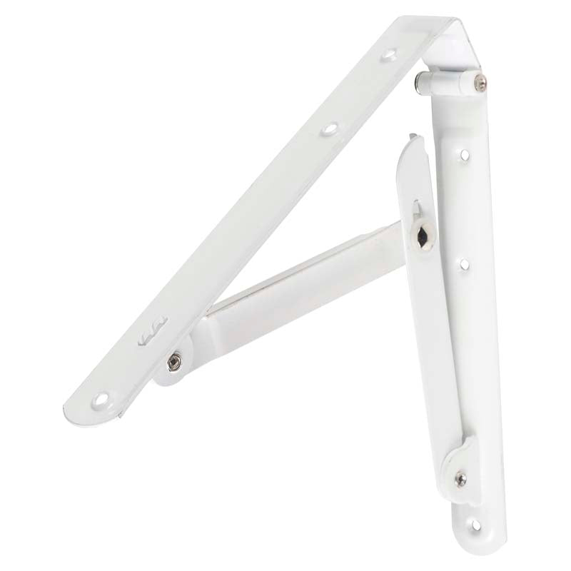 20 x 20 cm white folding shelf bracket, holds up to 65 kg