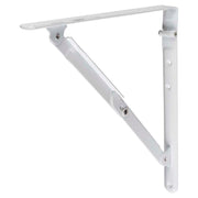 Escuadra plegable 5 x 30 cm metal blanco 75 kg