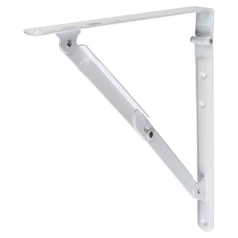 Escuadra plegable 5 x 30 cm metal blanco 75 kg