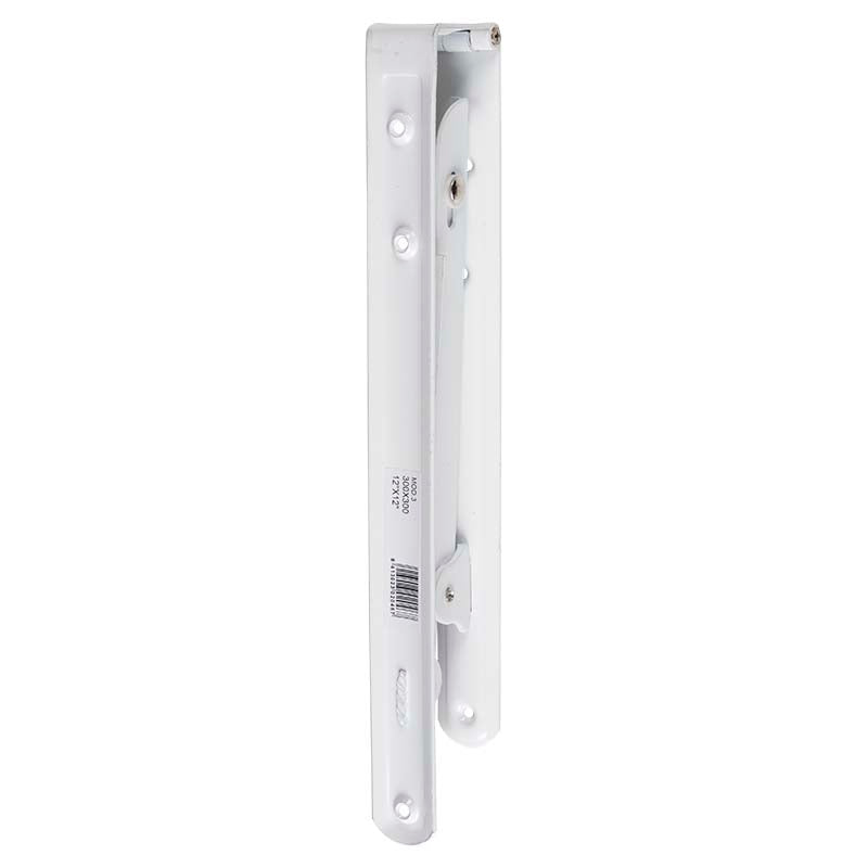 Escuadra plegable 5 x 30 cm metal blanco 75 kg