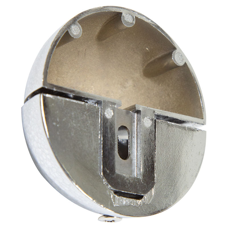 Shelf bracket 8 x 11 cm chrome metal