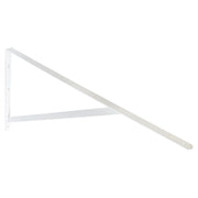 Soporte simple 50 cm acero blanco