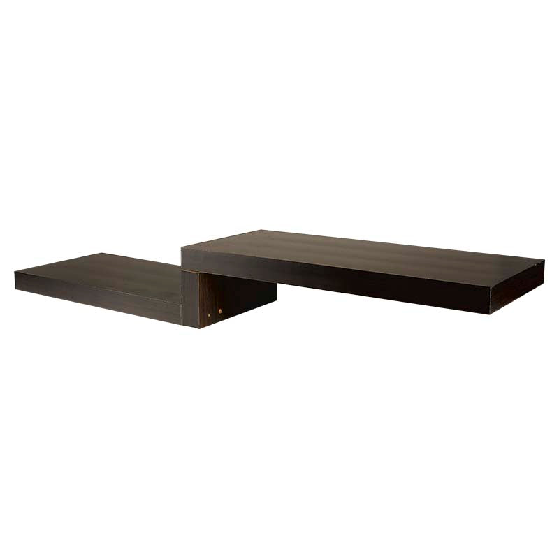 Repisa zigzag Tendenza melamina tabaco 4 x 25 x 100 cm