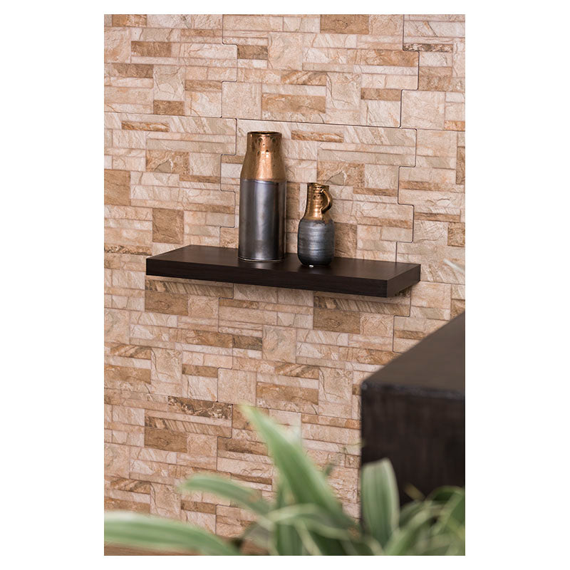 Repisa Tendenza melamina negro 4 x 25 x 60 cm