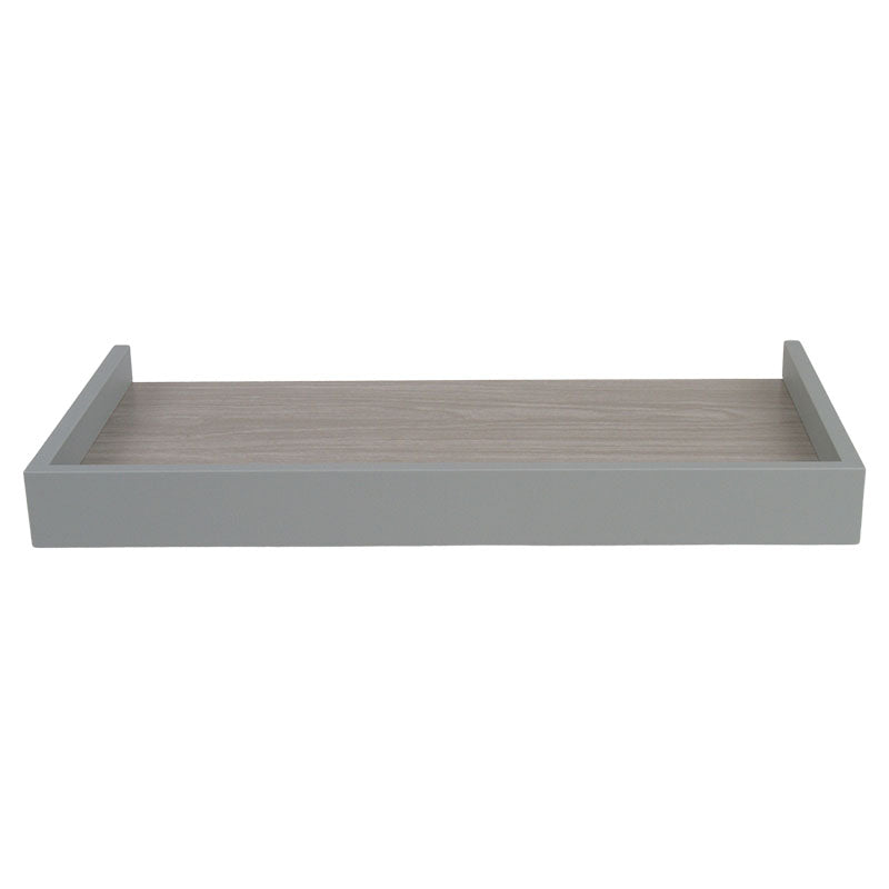 Repisa Duetto melamina gris cemento 1,5 x 20 x 40 cm