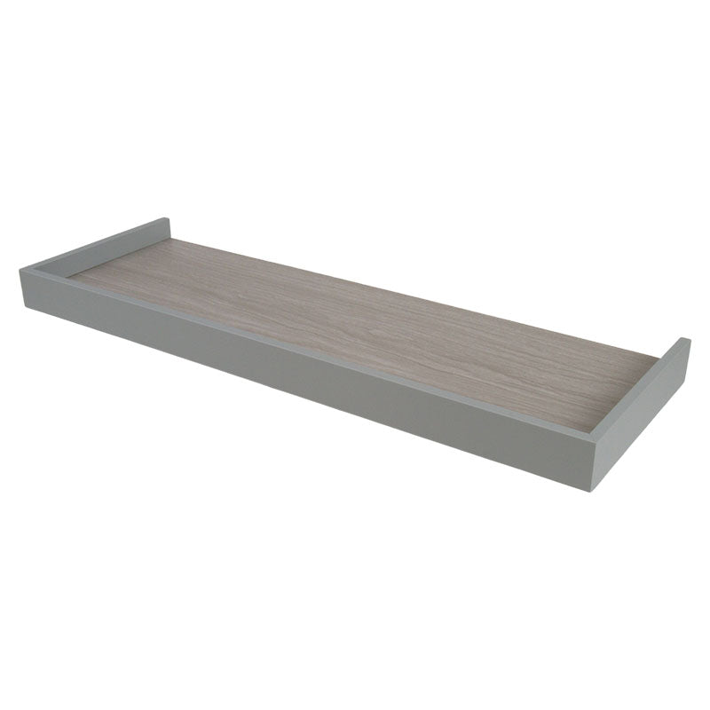 Repisa Duetto melamina gris cemento 1,5 x 20 x 60 cm