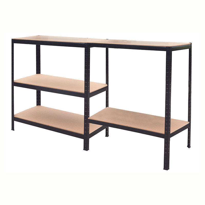 Heavy-duty steel shelving unit, 5-tier, 180 x 90 x 45 cm, 350 kg capacity per shelf