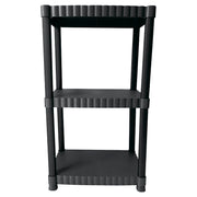 Plastic shelf 3 tiers 96 x 55.9 x 34 cm black