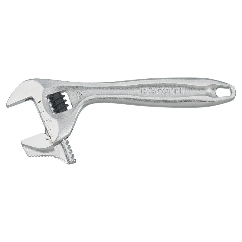 Llave ajustable 6" con quijada reversible
